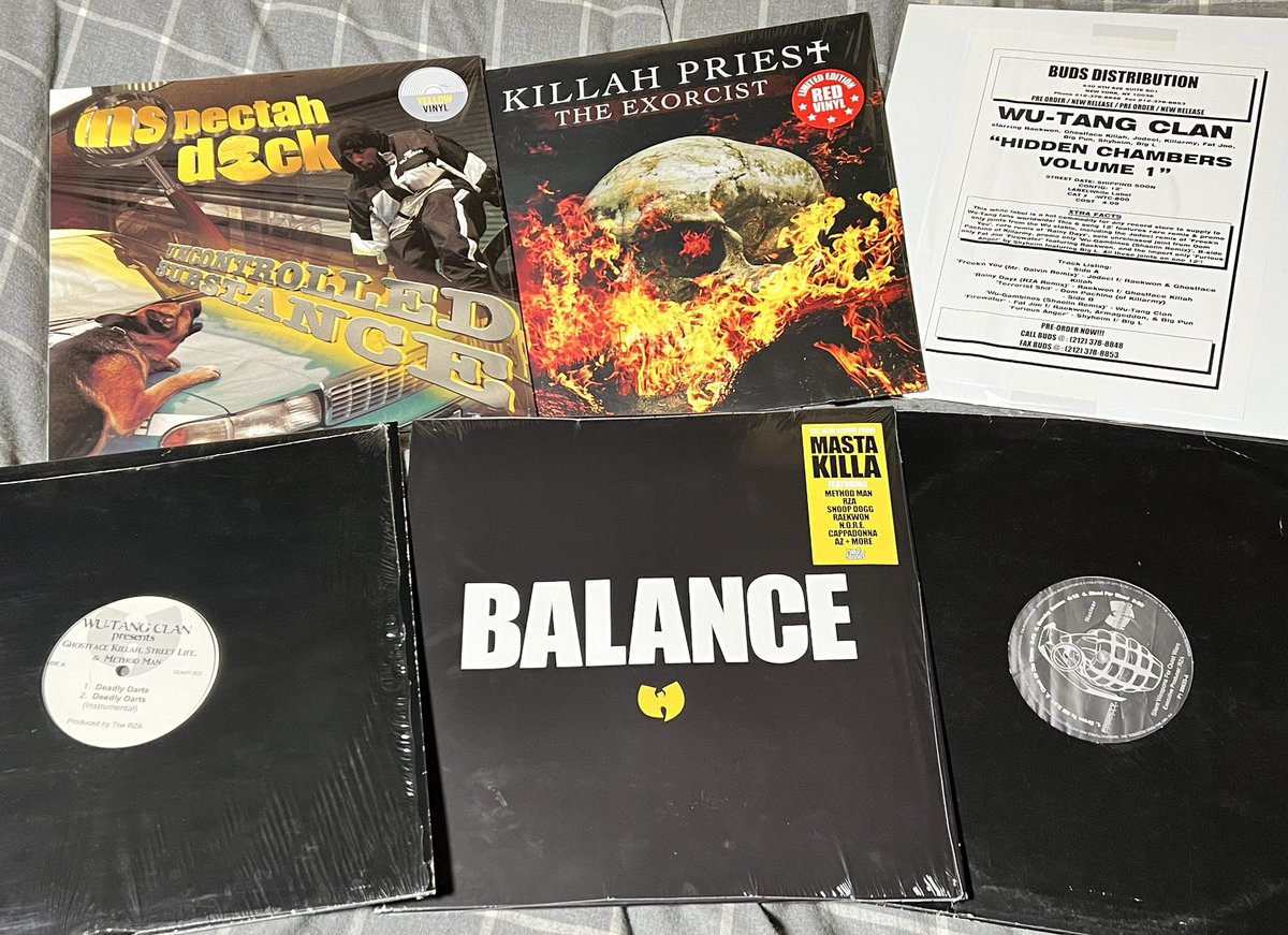 rhymeofmidnight's tweet image. #hood #wutang👐

今月、コレクションに加えた奴ら。

Inspectah Deck, 
Uncontrolled Substance

Killah Priest, The Exorcist 

Wu-Tang Clan, Hidden Chambers 

Wu-Tang Clan(Ghostface Killah,Method Man,Street Life) ,
Deadly Darts (12") 

Masta Killa , Balance

Killarmy , Silent Weapons