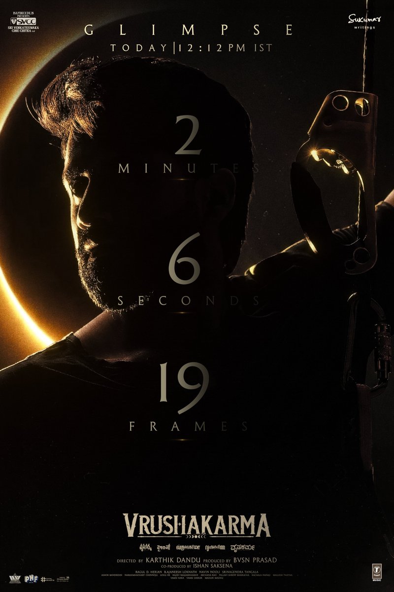 Vrushakarma's tweet photo. 2 Minutes. 6 Seconds. 19 Frames. 🔐

#VrushakarmaGlimpse - 12:12 PM ❤️‍🔥❤️‍🔥❤️‍🔥

A MIND-BLOWING EXPERIENCE AWAITS with the RISE OF #Vrushakarma 😎🔥 https://t.co/r0NGMSBLcg