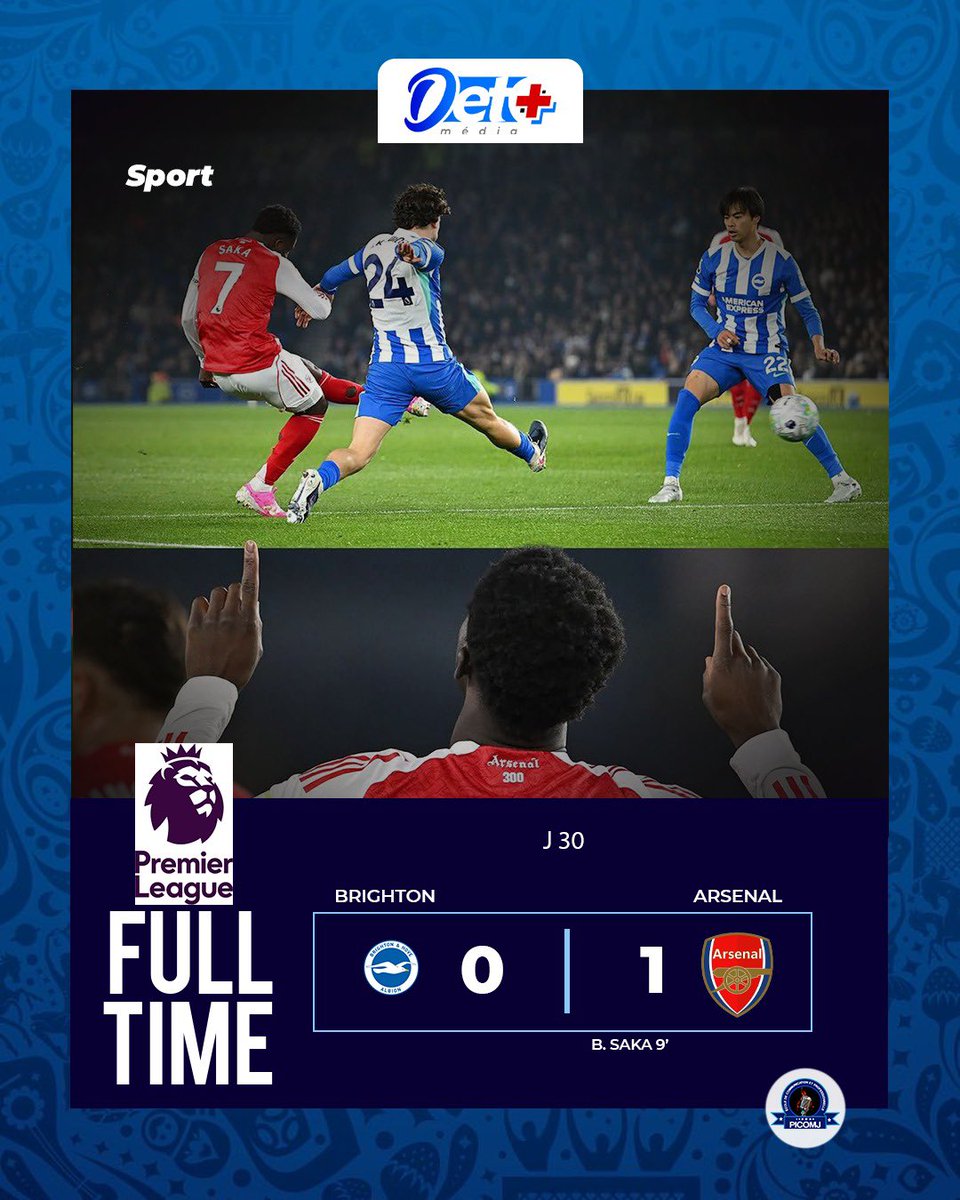 Detmedia1's tweet photo. 🔥⚽ Soirée renversante en Premier League !

🔴 Arsenal s’impose et prend le large en tête 🏆🚀
🔵 Manchester City chute et relance la course 🤯
🔵 Chelsea frappe fort à Villa Park face à Aston Villa 💪🔥
🔴 Première défaite de Manchester United sous l’ère Michael Carrick ❌

La bataille pour le titre est plus brûlante que jamais ! 👀🔥

#DETMedia #PremierLeague #Arsenal #ManCity #Chelsea #ManUnited #TitleRace