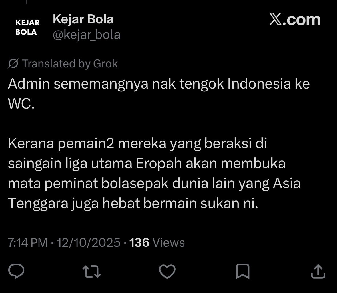 INDONESIA guna full heritage dia sokong, siap nak tengok masuk World Cup.

kahkahkah