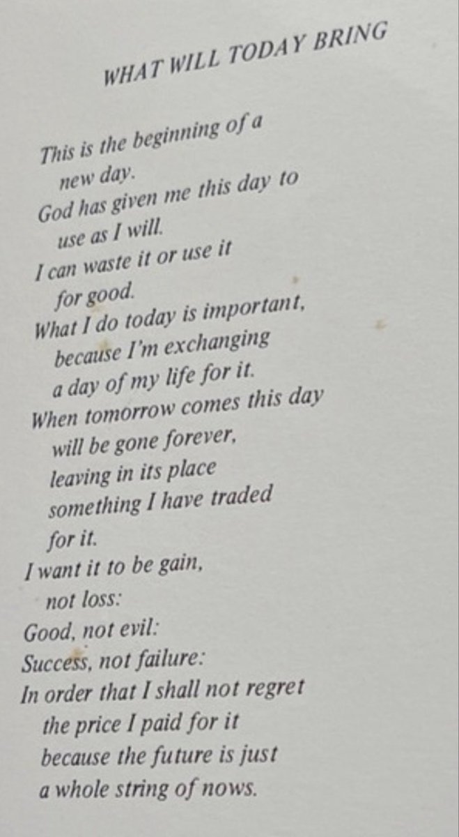 The poem that Lou Holtz would have his players memorize…