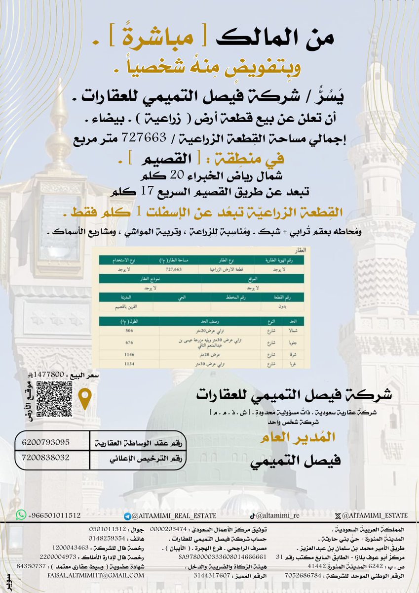 شركة فيصل التميمي للعقارات . tweet media