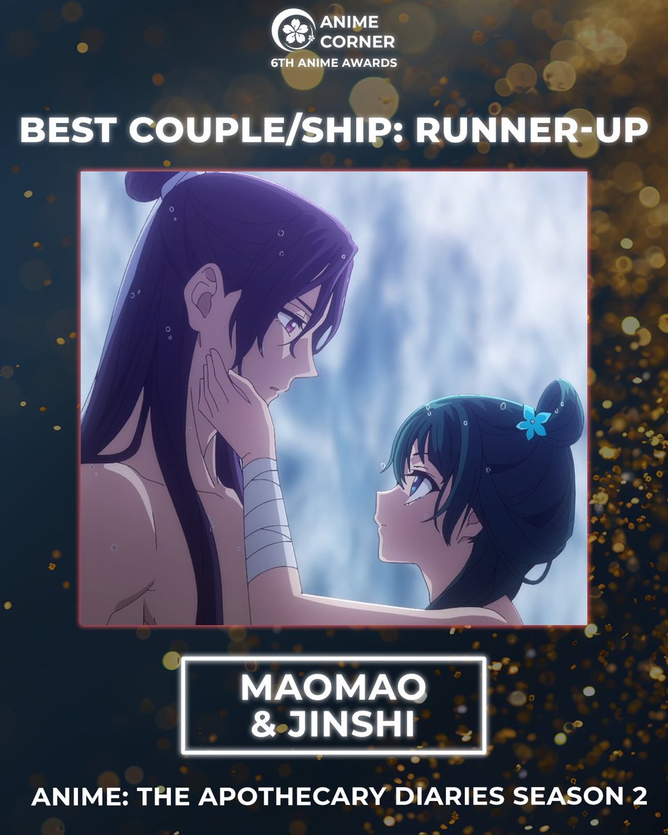 🏆 2025 Anime Awards 🏆
Best Ship/Couple 
Runner-Up: Maomao &amp; Jinshi

Anime: The Apothecary Diaries Season 2