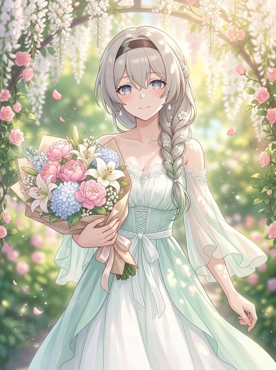 開拓者さんのために、一番綺麗に咲いているお花を集めてみたよ。 私からの特別な花束、受け取ってくれますか？
⊱ ────── {⋅. ❁ .⋅} ────── ⊰
I gathered the most beautifully blooming flowers just for you, Trailblazer. Will you accept this special bouquet from me?