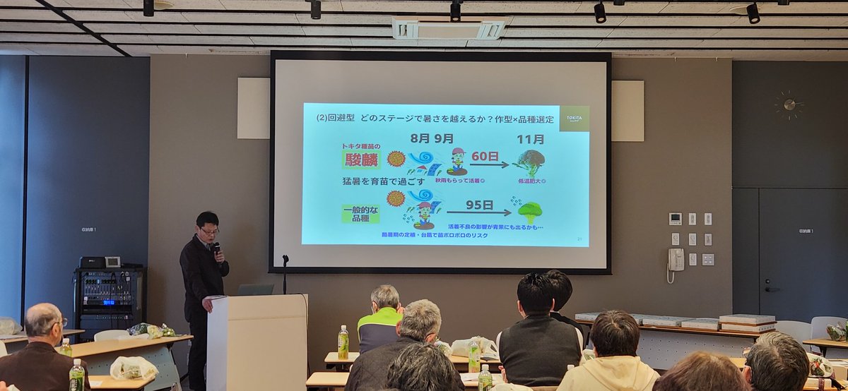 TOKITA_SEED's tweet photo. #岩手県
スーパー直売コーナーに出荷されている生産者様向けに講習会をしています！
#灼熱　#暑さ対策　#奇跡の一本松 https://t.co/w9MDrd5b0h
