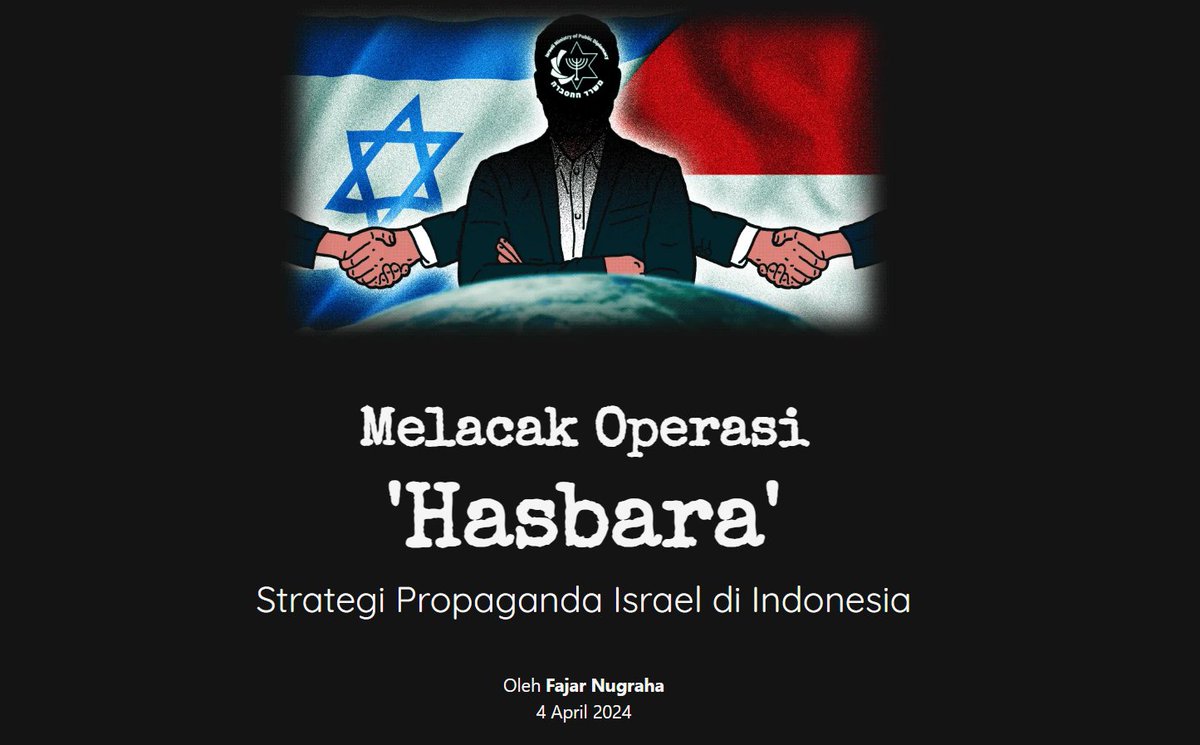 Desember 2025, Israel menganggarkan USD 725 juta untuk hasbara global 2026. Jumlahnya 30 kali lipat dari tahun-tahun sebelumnya.

Itu yang membuat makin masifnya narasi pro zionis di pemberitaan media &amp; media sosial.

Investigasi kami 2 tahun lalu ↓

deduktif.id/melacak-operas…