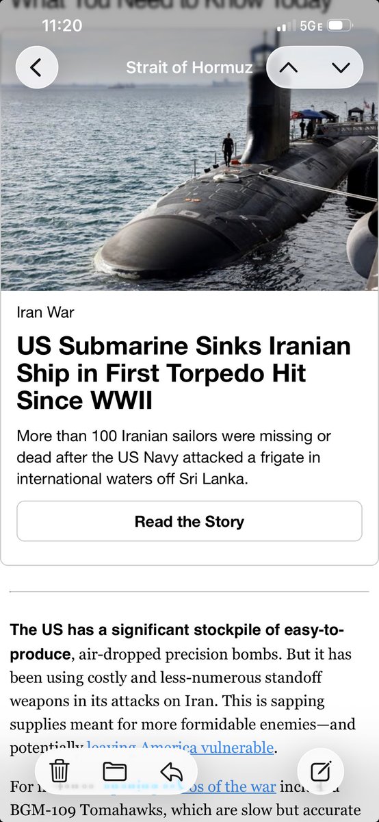 Erm…you mean “in First US Navy…” 
#Belgrano ⁦<a href="/Bloomberg/">Bloomberg</a>⁩