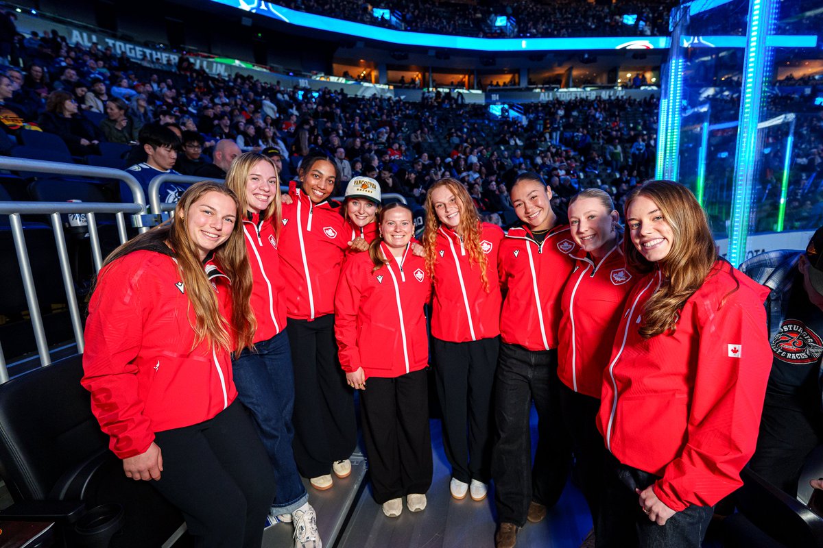 Special guests joining us at tonight's game! 👏

We're excited to celebrate Women in Sports with the <a href="/VancouverRiseFC/">Vancouver Rise FC</a>, <a href="/PWHL__Vancouver/">Vancouver Goldeneyes</a>, and the Women's <a href="/RugbyCanada/">Rugby Canada</a> Team!