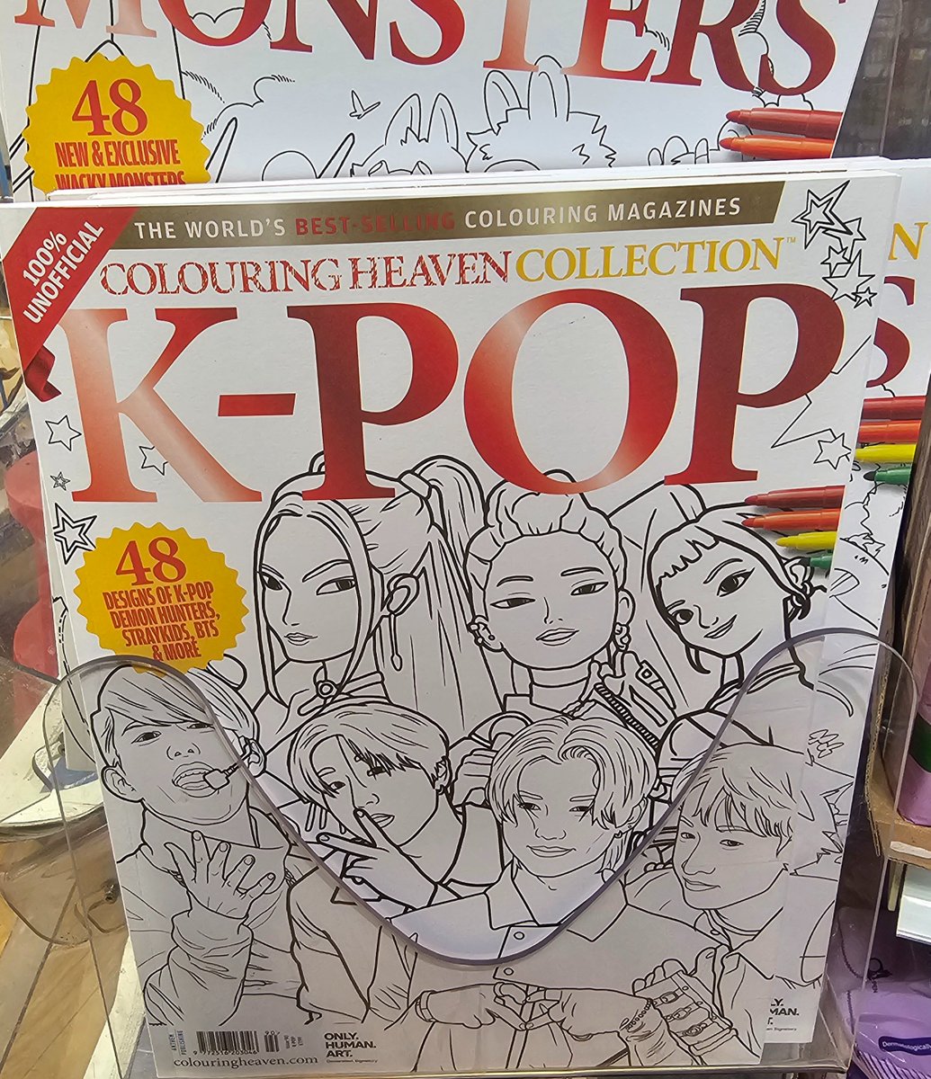 At my work we get some colouring books and this time we get k pop themed one. I think this one has sold the best from what I've seen