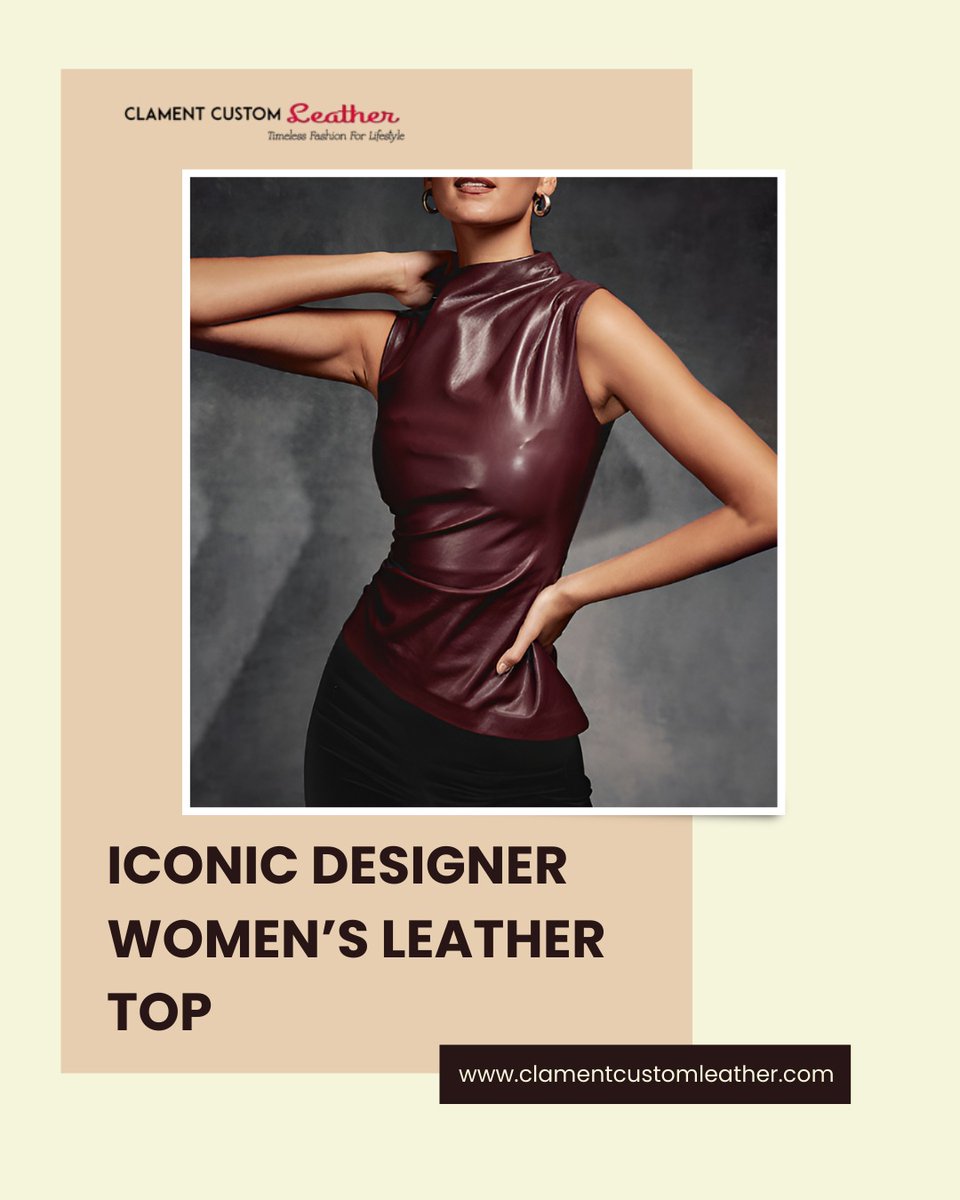 Refined, bold, and effortlessly stylish. The Iconic designer women’s leather top is crafted for women who love timeless fashion with a modern edge. 

Discover timeless fashion with ClamentCustomLeather. Shop now at clamentcustomleather.com today!

#ClamentCustomLeather