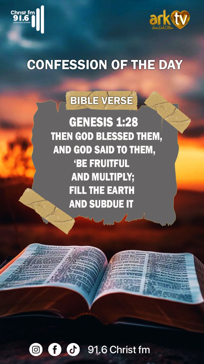 916ChristFm's tweet image. We walk in God’s blessing fruitful, multiplying, and exercising dominion over every opportunity placed before us. 🌍

#BeFruitful #Dominion #GodsBlessing #Genesis128 #christfm916