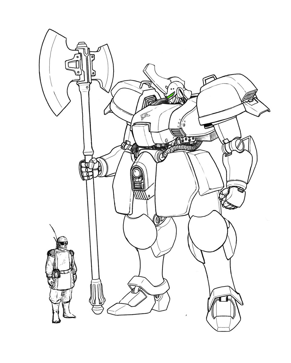 plastic_peon's tweet photo. Finished a rough design of my new mech. Going to add more surface details and maybe make some changes to certain areas. https://t.co/wv5i9vHVaC