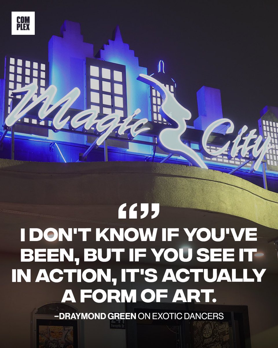 ComplexSports's tweet photo. Draymond defends the Atlanta Hawks’ Magic City Night

(Via: @DraymondShow) https://t.co/KZmHanLzuq