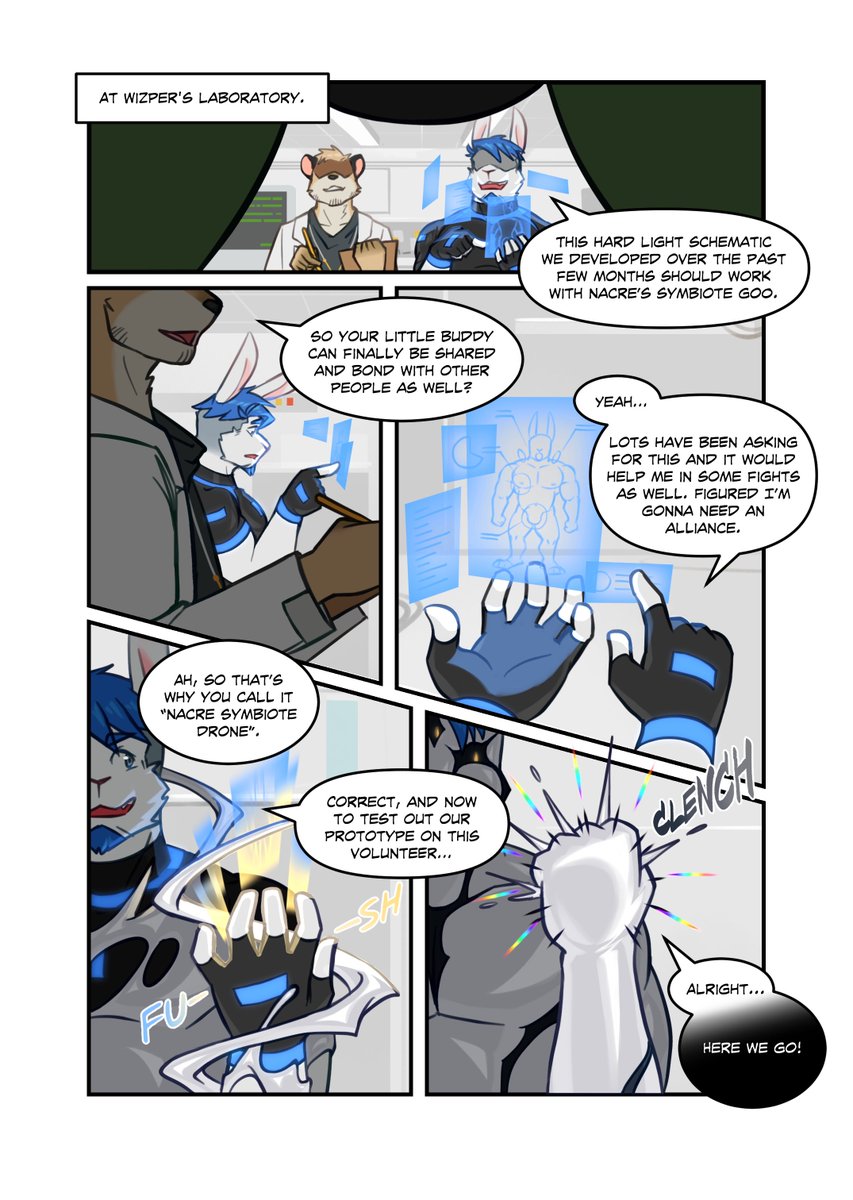 7ai7ang7ai3's tweet photo. TaiTang worked hard on how to share his white Symbiote with others. In collaboration with Wizper, they came up with “Nacre Symbiote Drone” and were ready for the first test run.

Part of the comic from TAITANG TAI3 Symbiotober Art Compilation Vol.2

(1/30) https://t.co/WdwbDLGEXX