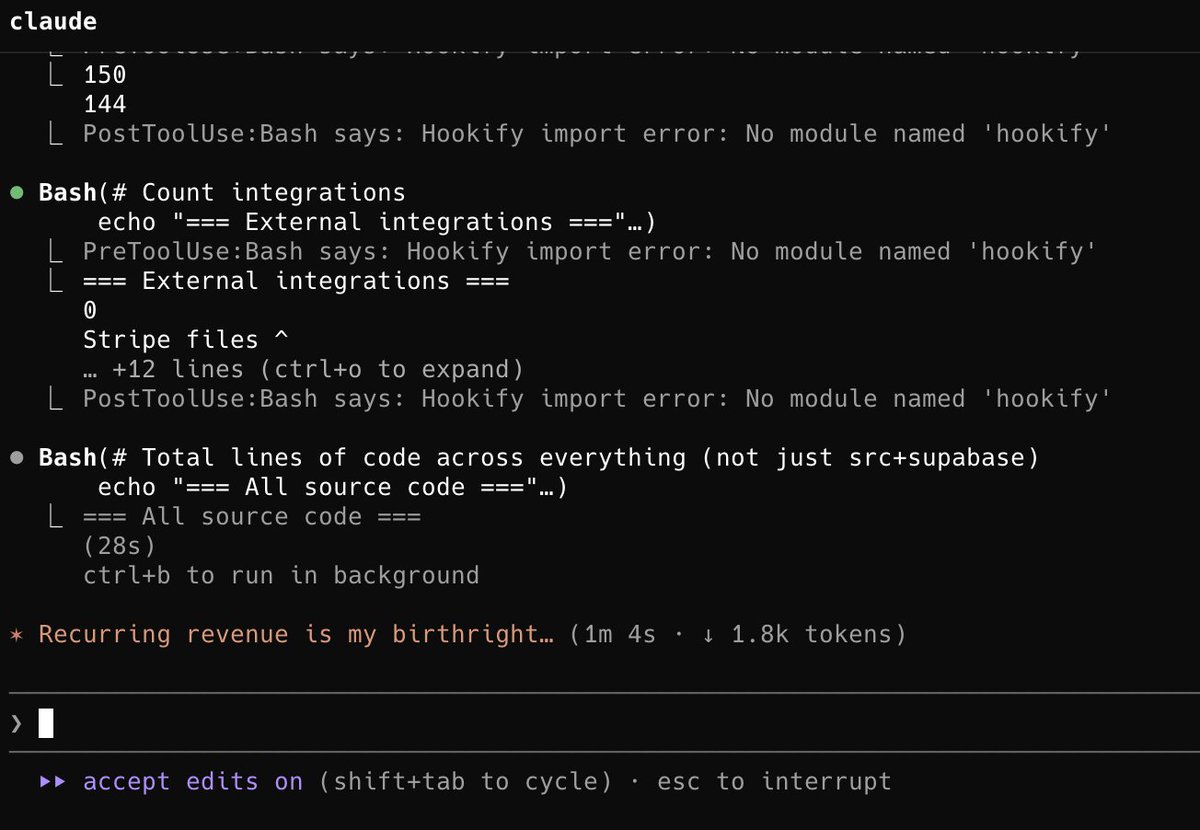 "Recurring revenue is my birthright…"  Changing SpinningVerbs to our Claude Code is the single most important decision we have made in our Startup this year lol ;)

Now we get phrases like 
"Money is flowing through Stripe webhooks",
"Magnetizing paid subscriptions",