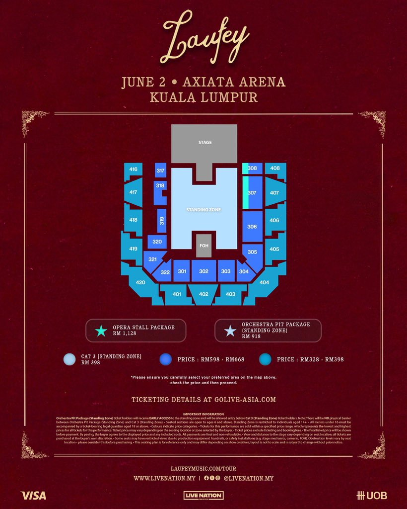 jaekie723's tweet photo. ⌞ ticketing service ⌝

LAUFEY A MATTER OF TIME TOUR IN KUALA LUMPUR 2026 🇲🇾

⟢ Service charge — RM30
⟢UOB Presale available if use your own card
⟢ Fast, Reliable &amp; Experienced
⟢ Full ticket REFUND if we can’t secure your tix
⟢ Limited slot only!

#LaufeyinKL https://t.co/rjBGed55Pf
