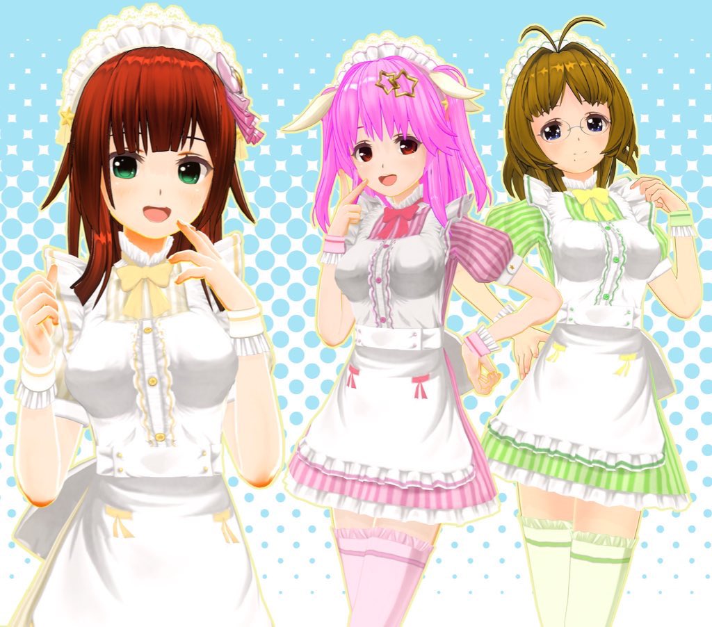 まいちゃん、さなちゃん、おりかちゃん は、カスキャを始めて2ヶ月くらいで作った子たち（大人バージョンも）だから、思い入れ以上に最初から自分の中のベストを生み出してたのかも？
そんなことを思ったり。
そしてこの子たちとは、もう7年半の付き合いかー！
#カスタムキャスト