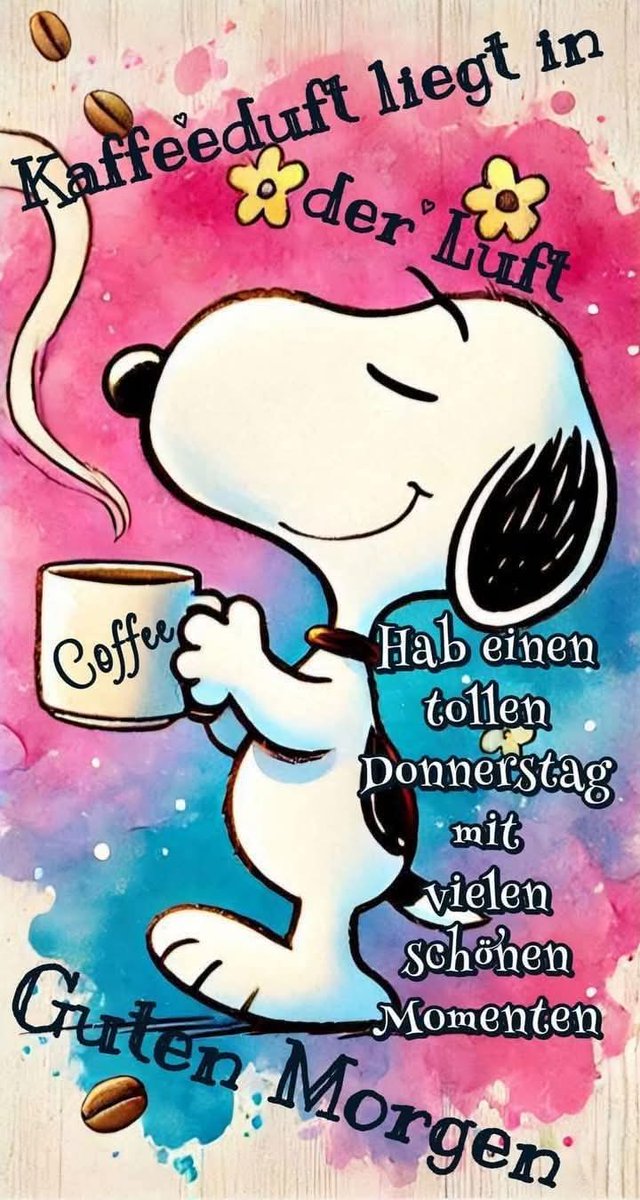 Einen schönen  guten  Morgen  ihr  lieben  . Donnerstag  Vize Freitag oder so . Nun Kaffee  Tee  und  kakao  stehen noch berreit  . Kommt  gut  durch  den  tag  , und aufpassen 😘🥰
