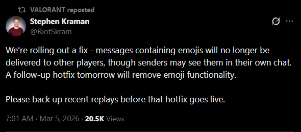 Valorant Updates tweet media