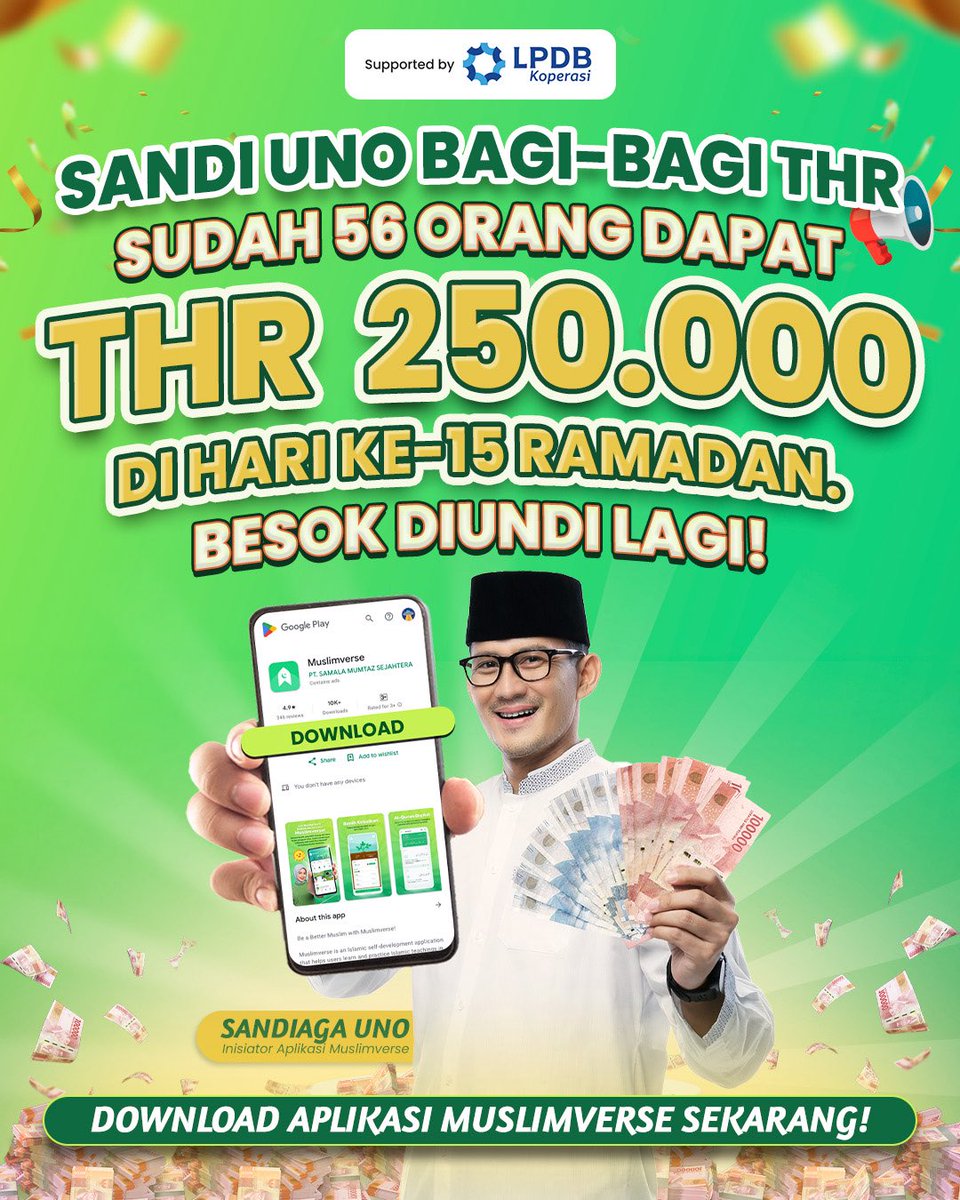 Sandiaga Salahuddin Uno tweet media