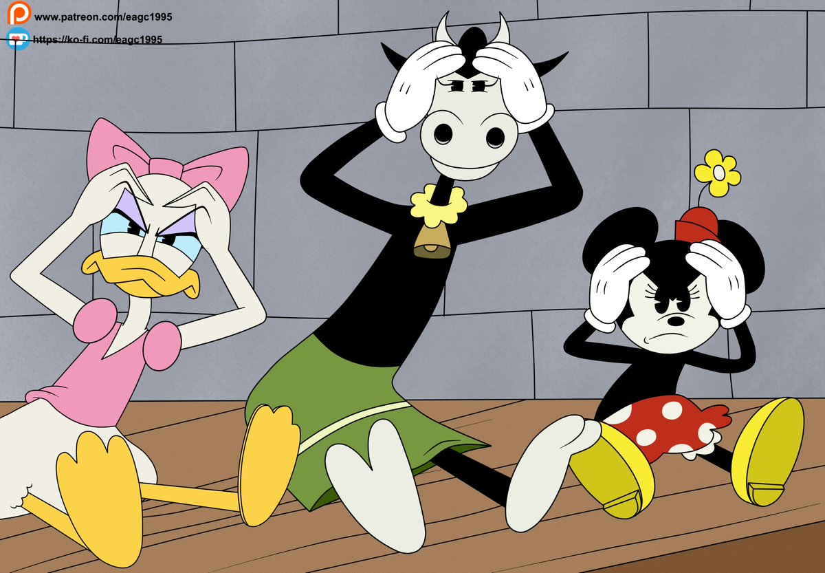eagc1995's tweet photo. (Commission) Clock Cleaners
Commissioned by 0640carlos, based on the Disney short Clock Cleaners, but with the girls instead of Mickey, Donald and Goofy
#Disney #DaisyDuck #MinnieMouse #ClarabelleCow #MyArt #FanArt https://t.co/cshJGulpxl