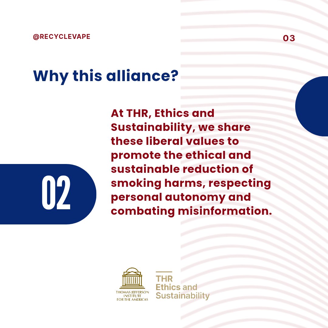 AylenVanIseldyk's tweet image. As the founder of THR Ethics &amp;amp; Sustainability, I’m pleased to announce our alliance with the Thomas Jefferson Institute for the Americas.
Together we drive #ReductionOfHarm from smoking, individual liberty, ethics, and scientific evidence. 
#THR  #IndividualLiberty #WomenInTHR