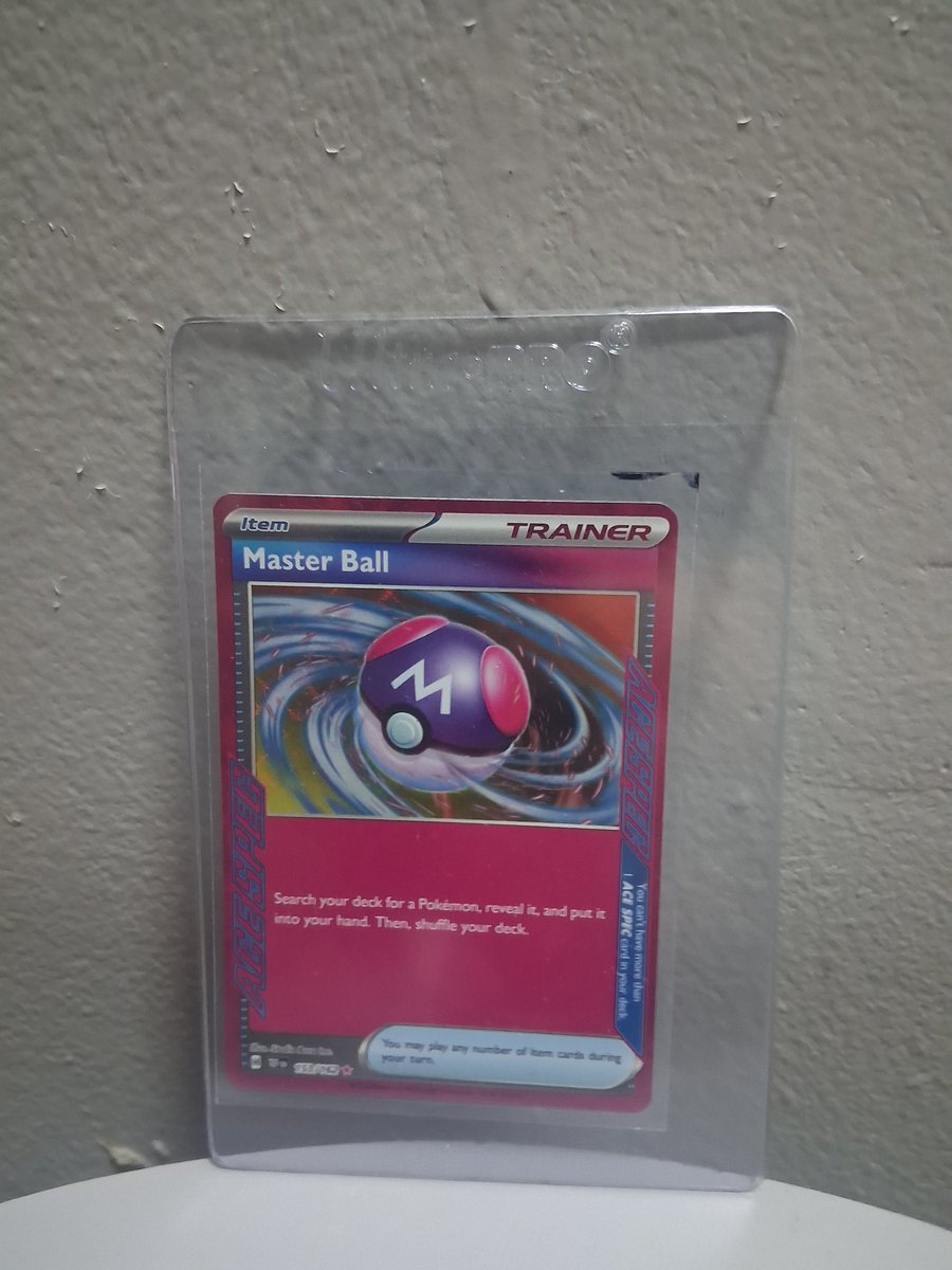 KDS04455337's tweet image. #28 I got the 28th piece of my Collection!
(2024)🎱
S&amp;amp;V TEMPORAL FORCES ACE SPECIAL MASTER BALL - 153/162 - NM+ A1!!!🤍💜❤️
The first ACES SPEC for the collection! #Pokemon #Masterball #goals #collection