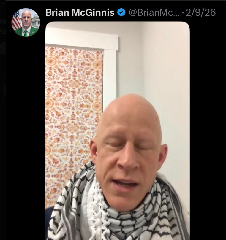 805peej's tweet image. This is Brian McGinnis, green party candidate, free Palestine activist, and Muslim.