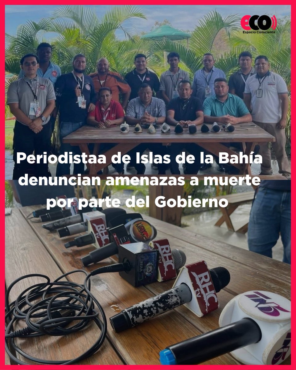 HondurasEspacio's tweet photo. Amenazas de muerte contra periodistas: funcionarios del actual gobierno señalados

Amenazas de muerte, incluso con pistola en mano, es el nivel al que han llegado las intimidaciones contra periodistas en distintas regiones del país. De acuerdo con múltiples denuncias, funcionarios vinculados al actual gobierno estarían detrás de actos de presión y hostigamiento contra comunicadores que ejercen su labor informativa.

Se tiene conocimiento de casos en departamentos como Atlántida, Colón, Olancho, Copán, Santa Bárbara y Lempira, donde periodistas han sido objeto de amenazas directas. La situación no es aislada ni menor: forma parte de un clima de intimidación que busca silenciar voces críticas.

Espacio Consciente también ha sido objeto de estas amenazas.
A esta redacción han llegado mensajes intimidatorios enviados desde cuentas falsas en redes sociales, intentando amedrentar nuestro trabajo periodístico.

Ante estos hechos, dejamos constancia pública de lo ocurrido y reiteramos que ninguna amenaza detendrá el ejercicio del periodismo ni el derecho de la ciudadanía a estar informada.