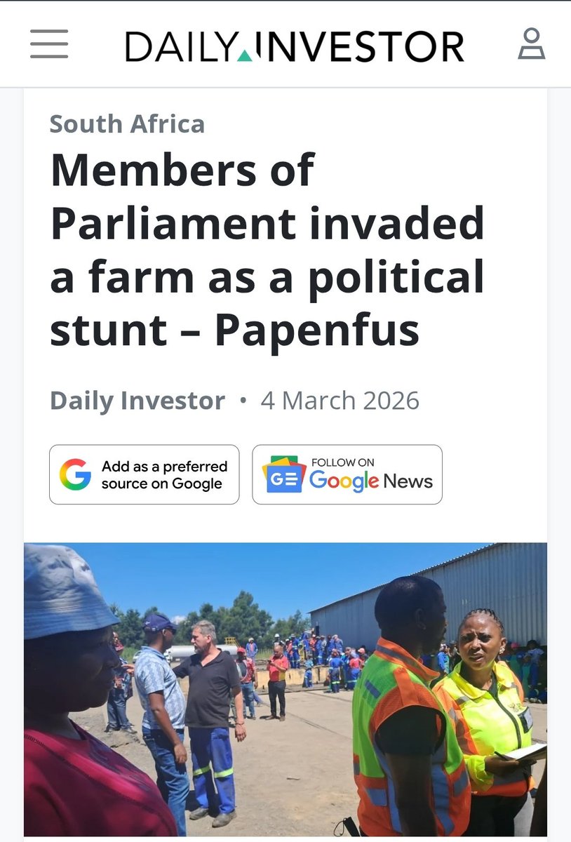 ConCaracal's tweet photo. Why are South African politicians practicing farm invasions? 🤔 https://t.co/YaVkmuIdoj
