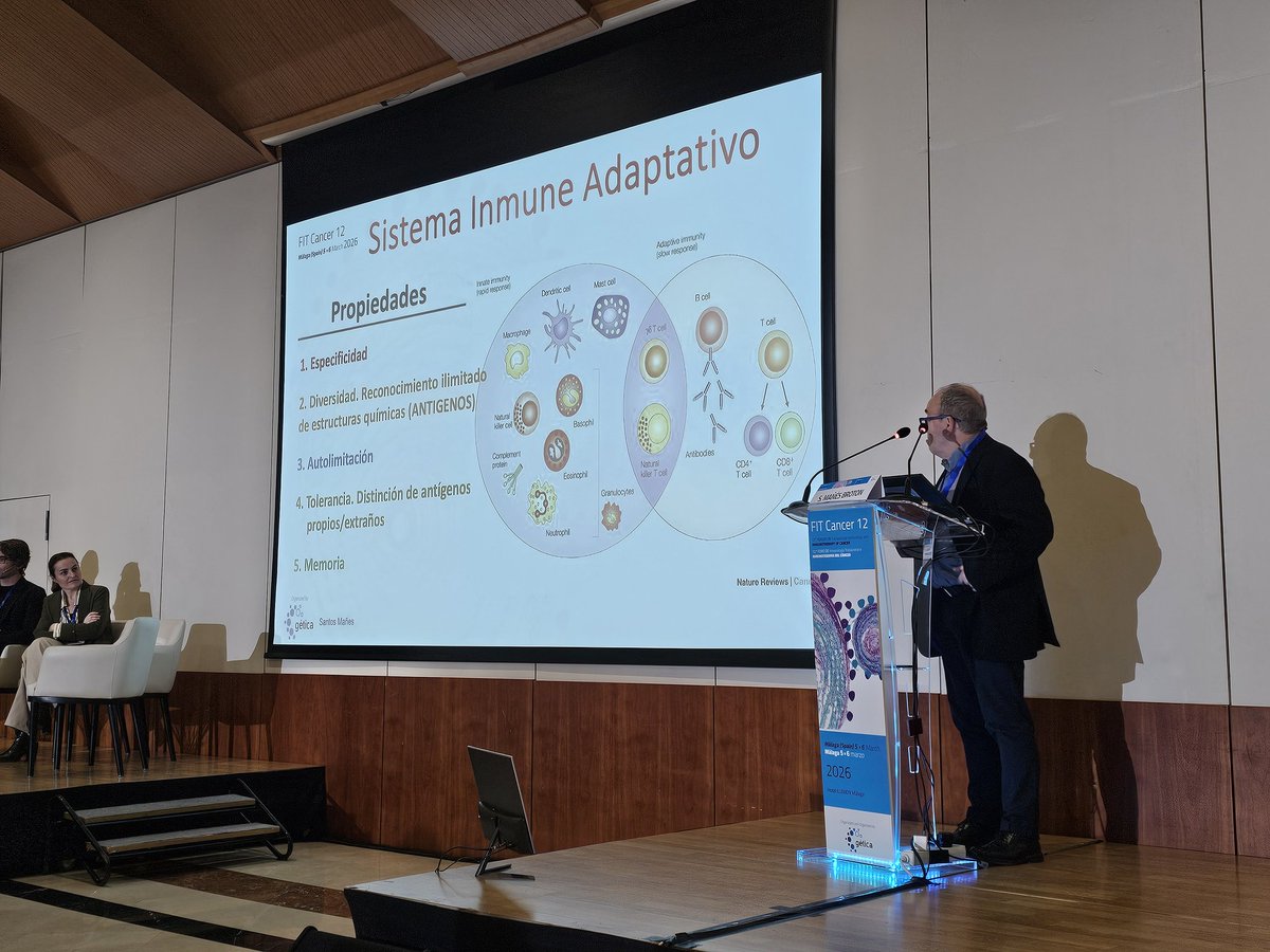 A continuación, toca revisar con el dr Mañes la respuesta inmune adaptativa 

#GETICA
#FITCancer12