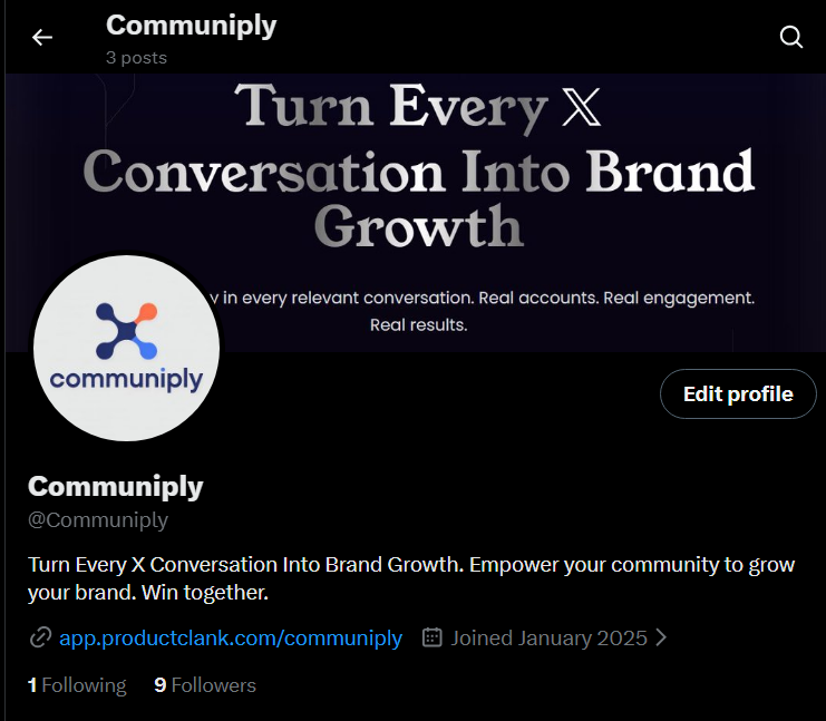 Communiply tweet media