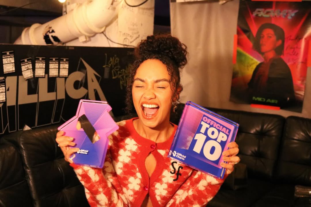 Leigh-Anne stuns with her first solo #1 Award for topping the Independent Albums chart.