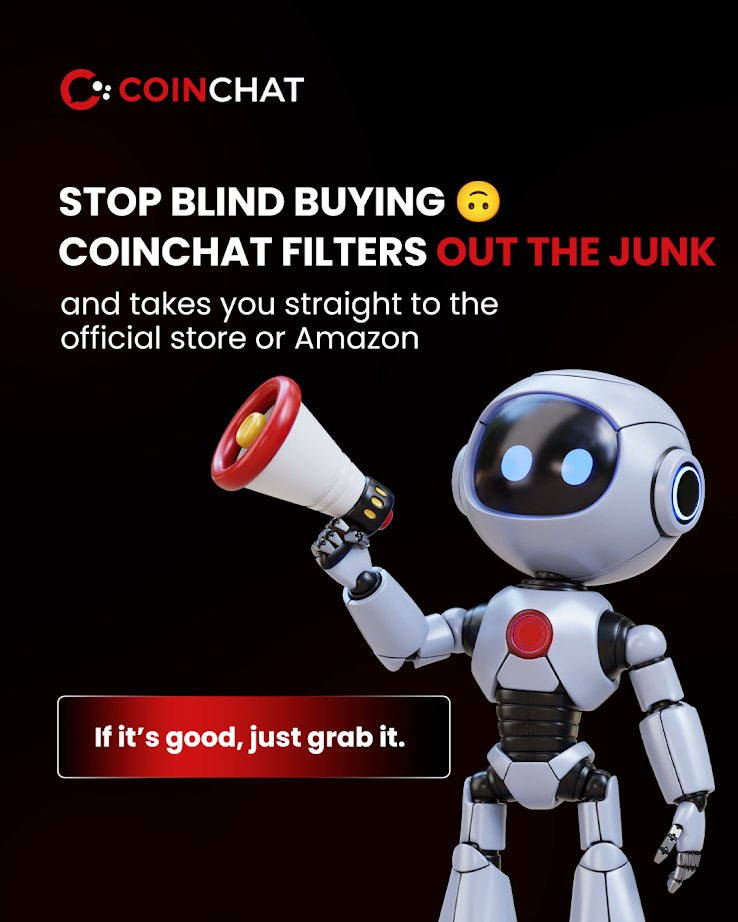 CoinChat_Link's tweet photo. Looking for products that are actually worth buying?
CoinChat filters out the noise 🔍
Jump straight to the brand’s official store or Amazon to order.
No guesswork.
No endless comparing.
Just the right product. 💥

#CoinChat #SmartShopping #AI https://t.co/3irI6vePjx