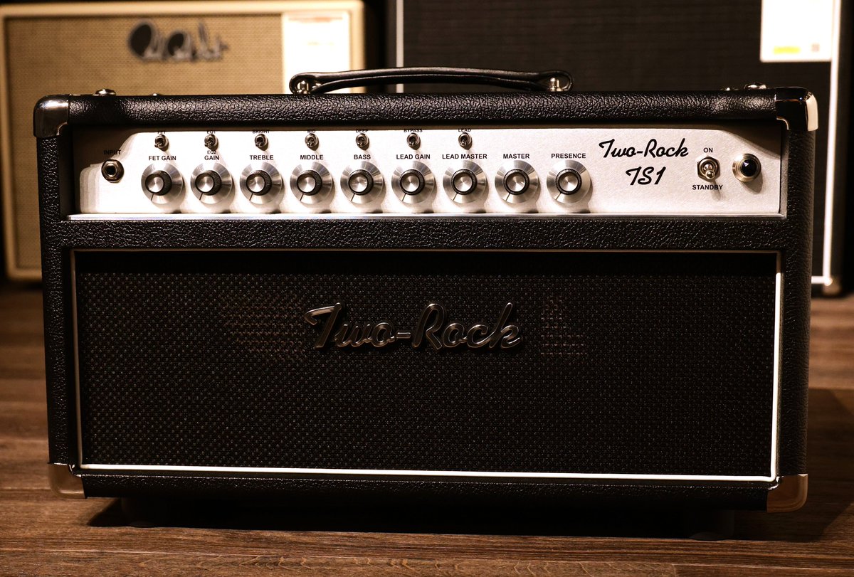 ishibashichamz's tweet image. Two-Rock / TS1 Head 100/50Watt Black Broncoが入荷！

TS1は、加算式ゲインを採用した2チャンネル仕様のアンプで、SSSやCRSなどのモデルとは一線を画す独自のサウンドキャラクターを持ちます。

#tworock #amplifier