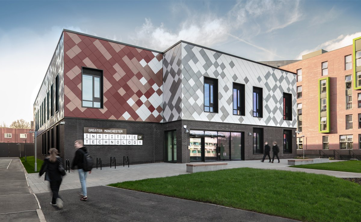Tilbury_douglas's tweet photo. We have successfully completed the construction of the new flagship Greater Manchester Institute of Technology (GMIoT) building for @SalfordUni. Read more: https://t.co/eZ5RSRKoWc
#Construction #ProjectCompletion #RegionalBuilding #BuildingABetterFutureTogether #NorthWest https://t.co/mfafVXmobD