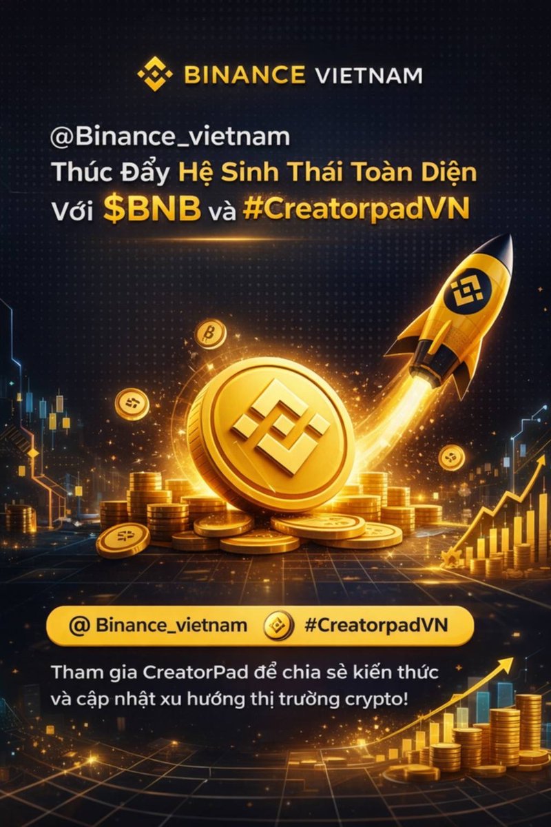 INewWorldI's tweet photo. @Binance_vietnam đang phát triển cộng đồng crypto mạnh mẽ tại Việt Nam. $BNB là token cốt lõi của hệ sinh thái Binance, hỗ trợ giảm phí, staking và nhiều tiện ích khác. #CreatorpadVN 🚀 https://t.co/TdGOhWUYeY