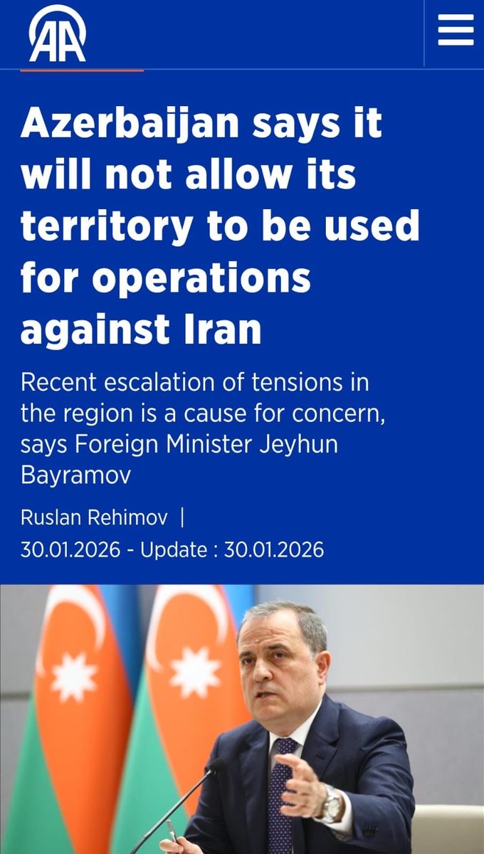 erbmjha's tweet image. News of the day...

Iran backstabbed Azerbaijan 😭😂
