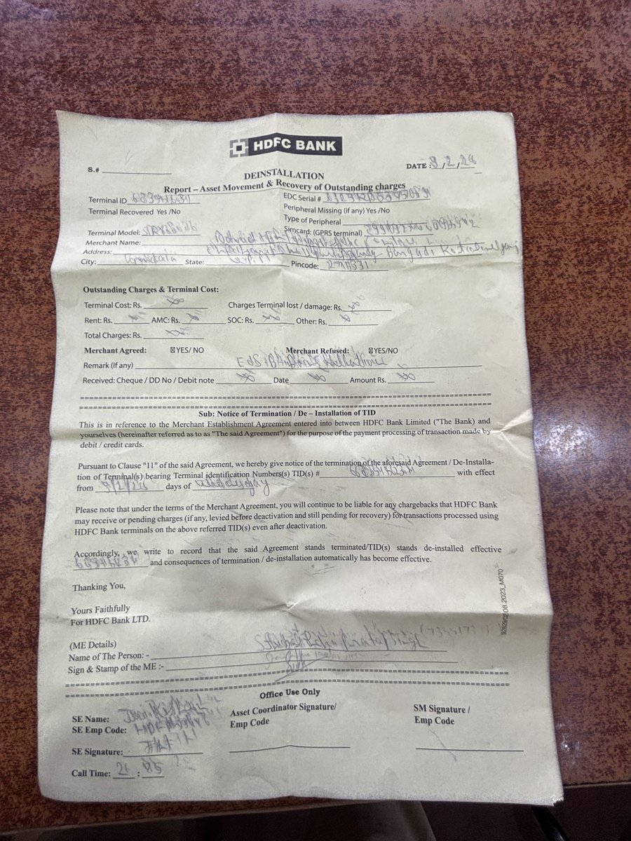 subhashrock5's tweet photo. @HDFC_Bank Dear Sir/Madam,

I am an account holder of HDFC Bank. I noticed a transaction in my account dated 25 Feb 2026 for ₹9,793.50 with the description “CPV NEGATIVE MPOS (Ref No. 8155457)” and the status showing On Hold / Held by HDFC Bank (Offline).
1/2

@HDFCBank_Cares https://t.co/EQd0Ywmi6p