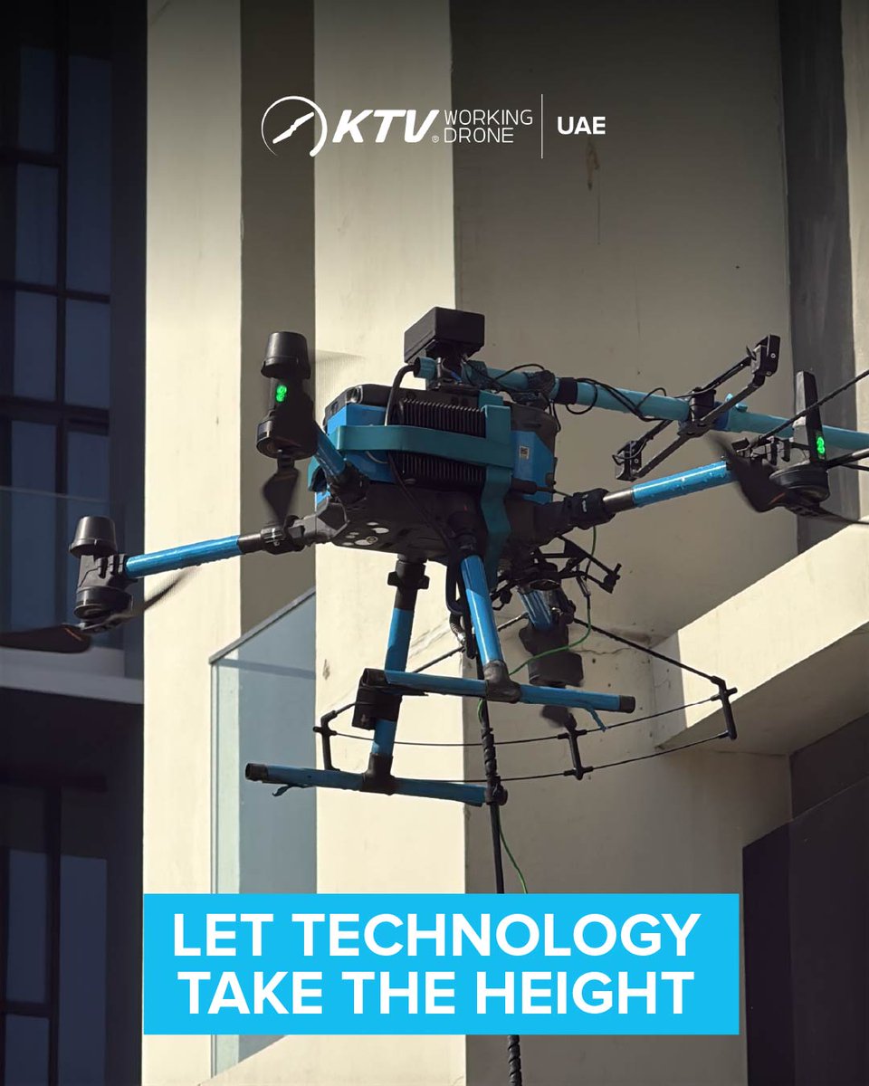 ktvdroneuae's tweet image. No cranes. No scaffolding. Just advanced drone solutions delivering high-rise cleaning with greater safety and efficiency. 🚀

🌍 The future of property maintenance starts here.

📞 +971 58 544 7066
📩 info.ae@ktvworkingdrone.com

#KTVWorkingDrone #CleanSmarter