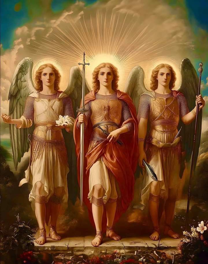 Mothermary0012's tweet image. Saint Michael, Saint Raphael and Saint Gabriel, pray for us..