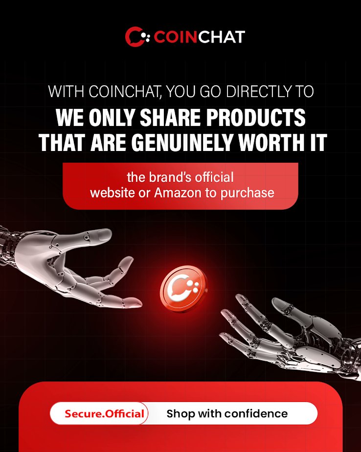 CoinChat_Link's tweet photo. We only share products that are genuinely worth it.
With CoinChat, you go directly to the brand’s official website or Amazon to purchase.
Secure.
Official.
Shop with confidence. 💰

#CoinChat #TrustedBrands #SafeShopping https://t.co/Uq8xi2OwH7