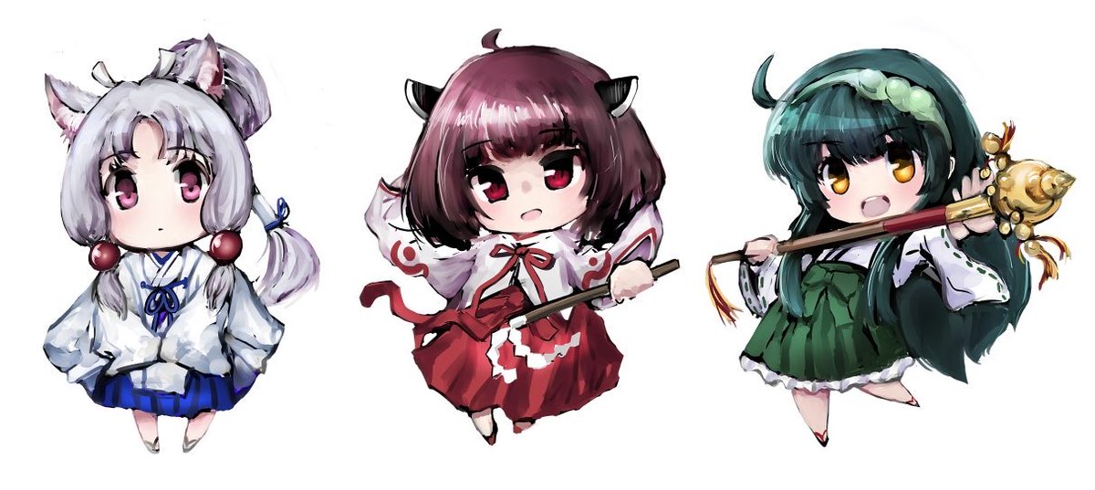 東北きりたん ,東北ずん子 「#巫女の日」|まんさきのイラスト