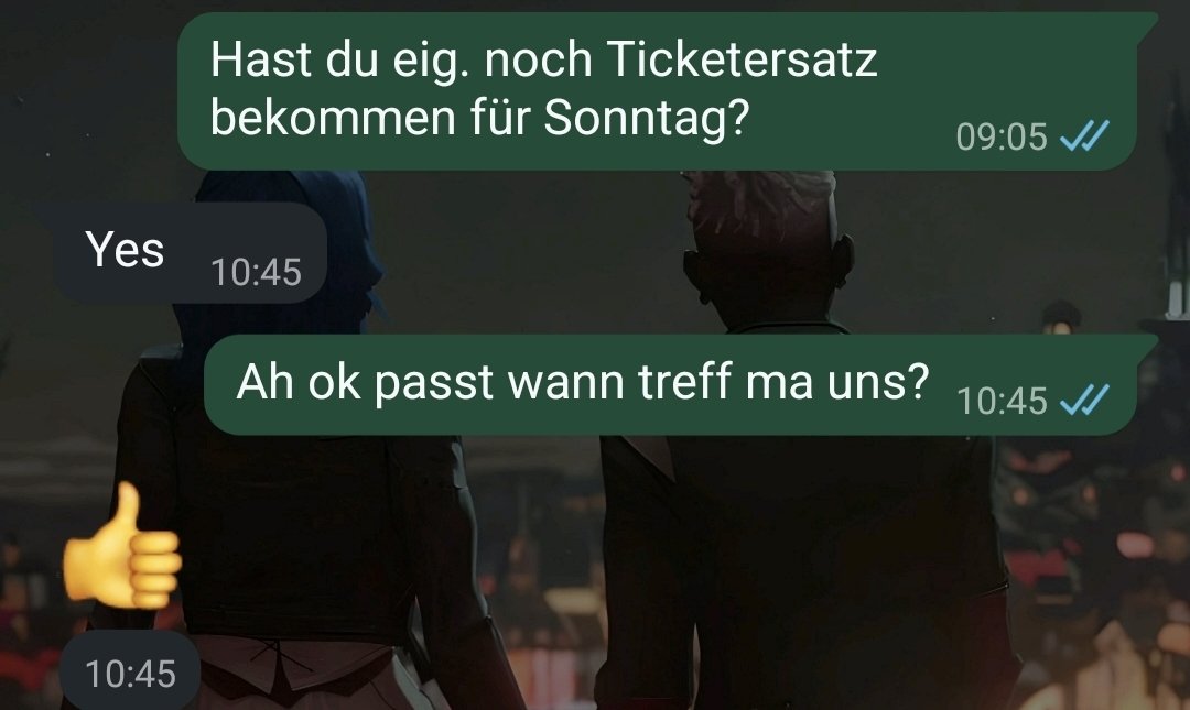 Achso chillig danke Papale