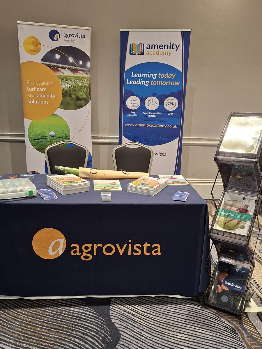 AgrovistaAMNTY's tweet photo. All set up and ready to go for the Countrywide Grounds Maintenance Conference this morning.

@Neighborly @mike_amenity https://t.co/vcqIpLpHQH