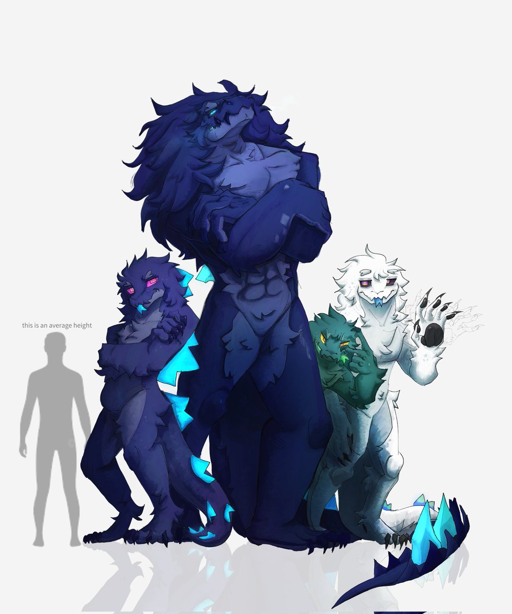 Mount_Loaf's tweet photo. Kaiju with kaiju, kaiju, and kaiju https://t.co/1C50aJeEpL