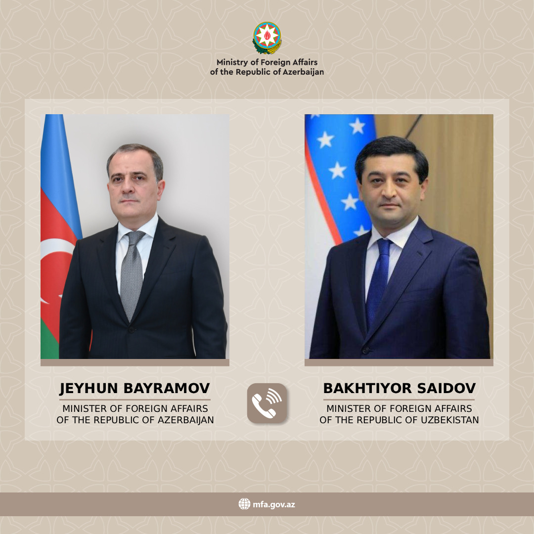 Nazir Ceyhun Bayramovla Özbəkistan Respublikasının xarici işlər naziri arasında telefon danışığına dair mətbuat məlumatı

⬇️⬇️⬇️

mfa.gov.az/az/news/no07326