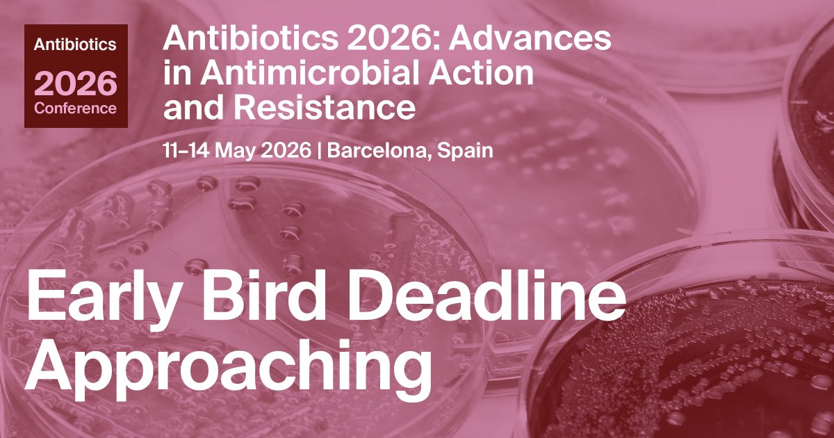 sciforum's tweet image. ⌛Only 10 Days Left to Save on #Antibiotics2026 with #EarlyBird Rates!

~ Four days of cutting-edge research on #AMR, #ethnopharmacology, #drugdiscovery, #antimicrobialstewardship, and #OneHealth approaches

~ A world-class speaker line-up, including keynotes Dr. @mcastanheirajmi