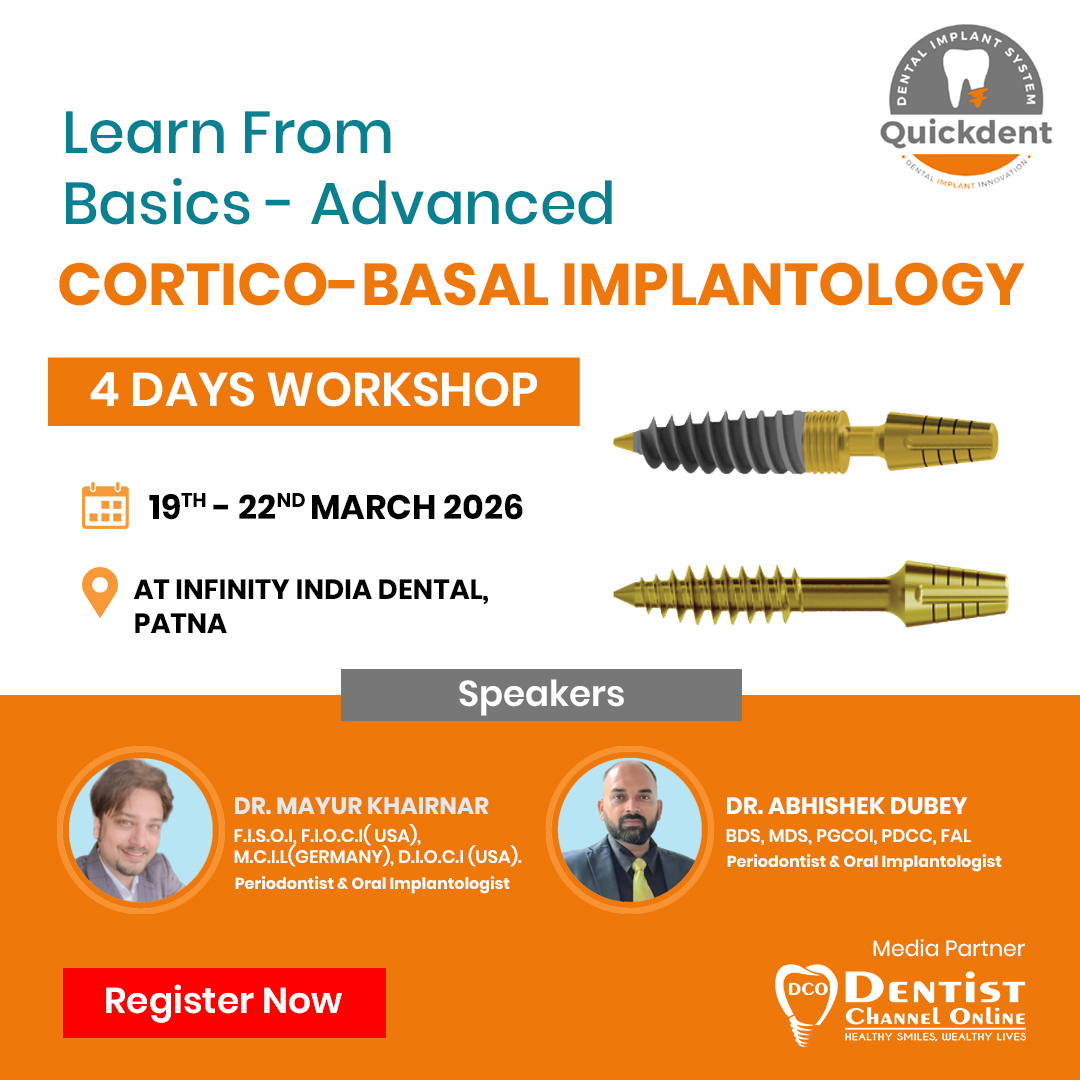 ChannelDentist's tweet image. Master Cortico-Basal Implantology – From Basics to Advanced| Patna

Register Now:dentistchannel.online/events/show/co…

#DentistChannel #BasalImplants #Implantology #DentalWorkshop #DentalEducation #DentistsOfIndia