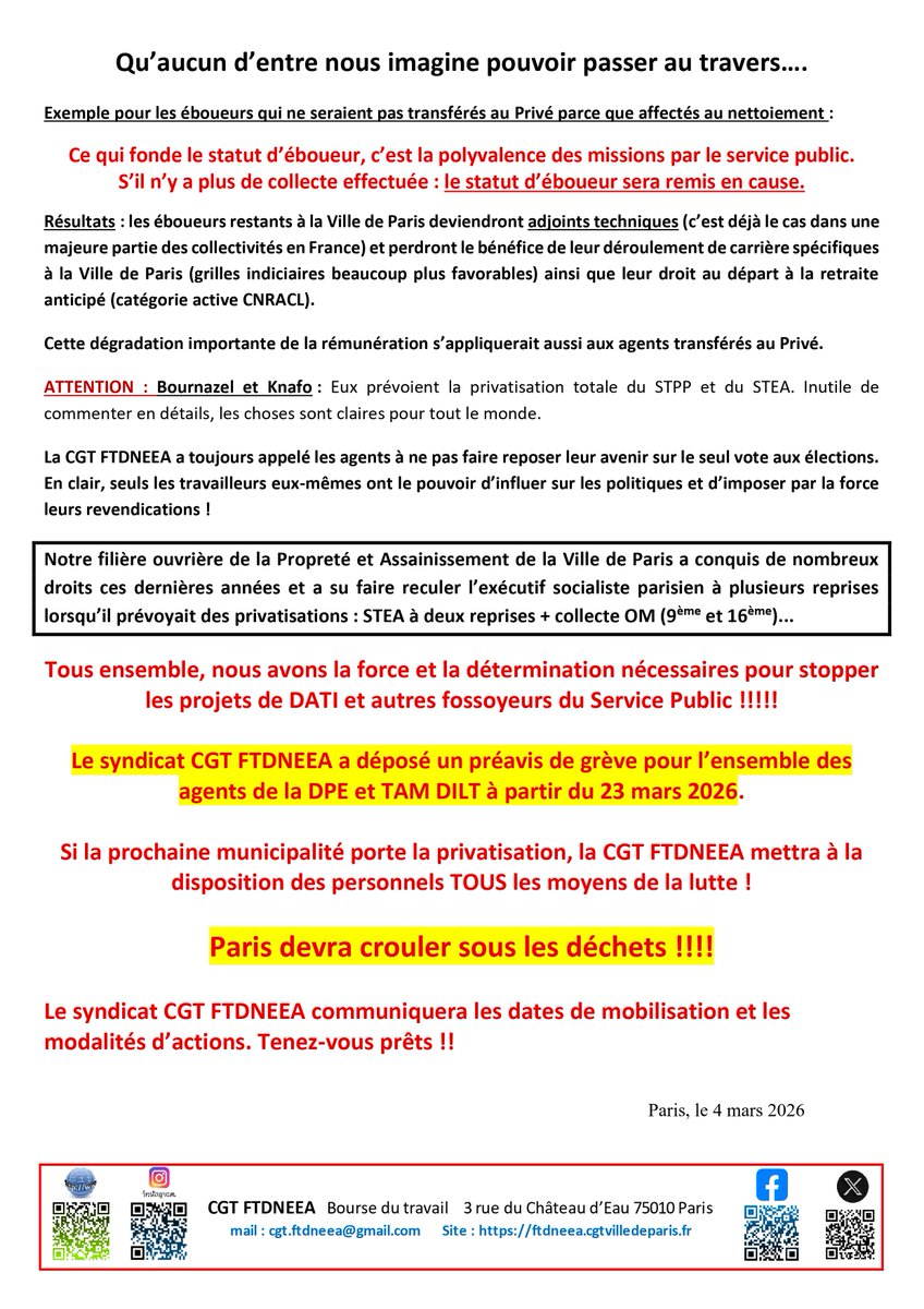 CGT FTDNEEA PARIS tweet media